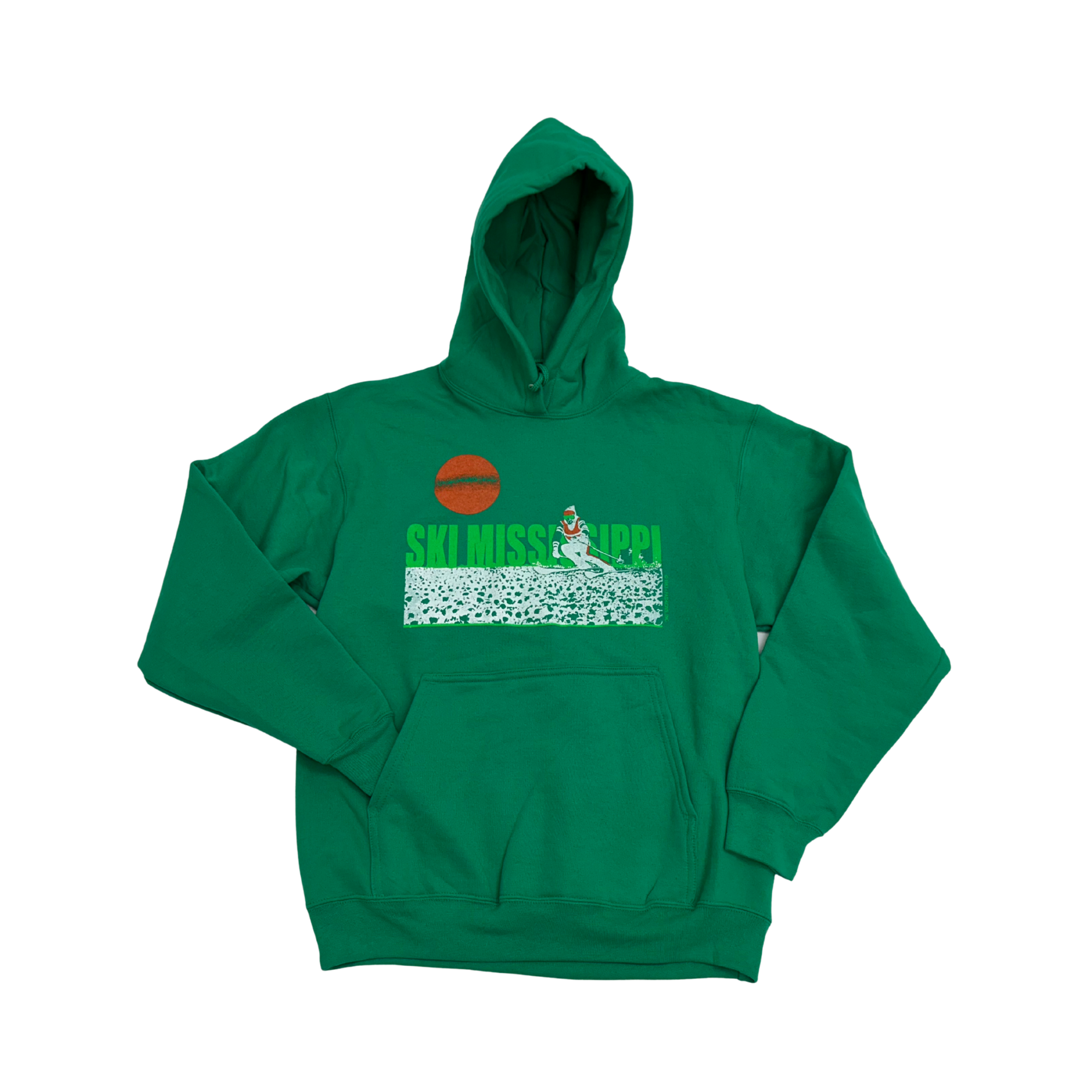 kelly green ski mississippi hoodie