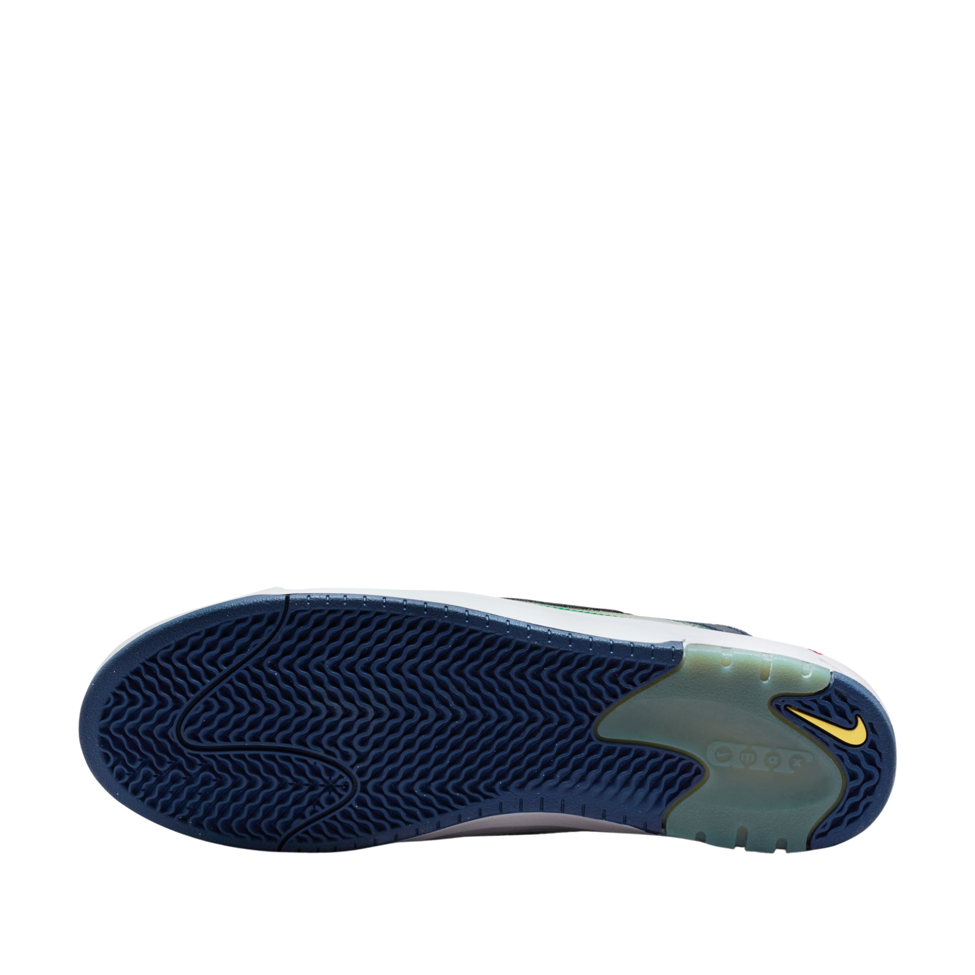 Multicolored nike sb air max ishod wair premium sneaker on a white background