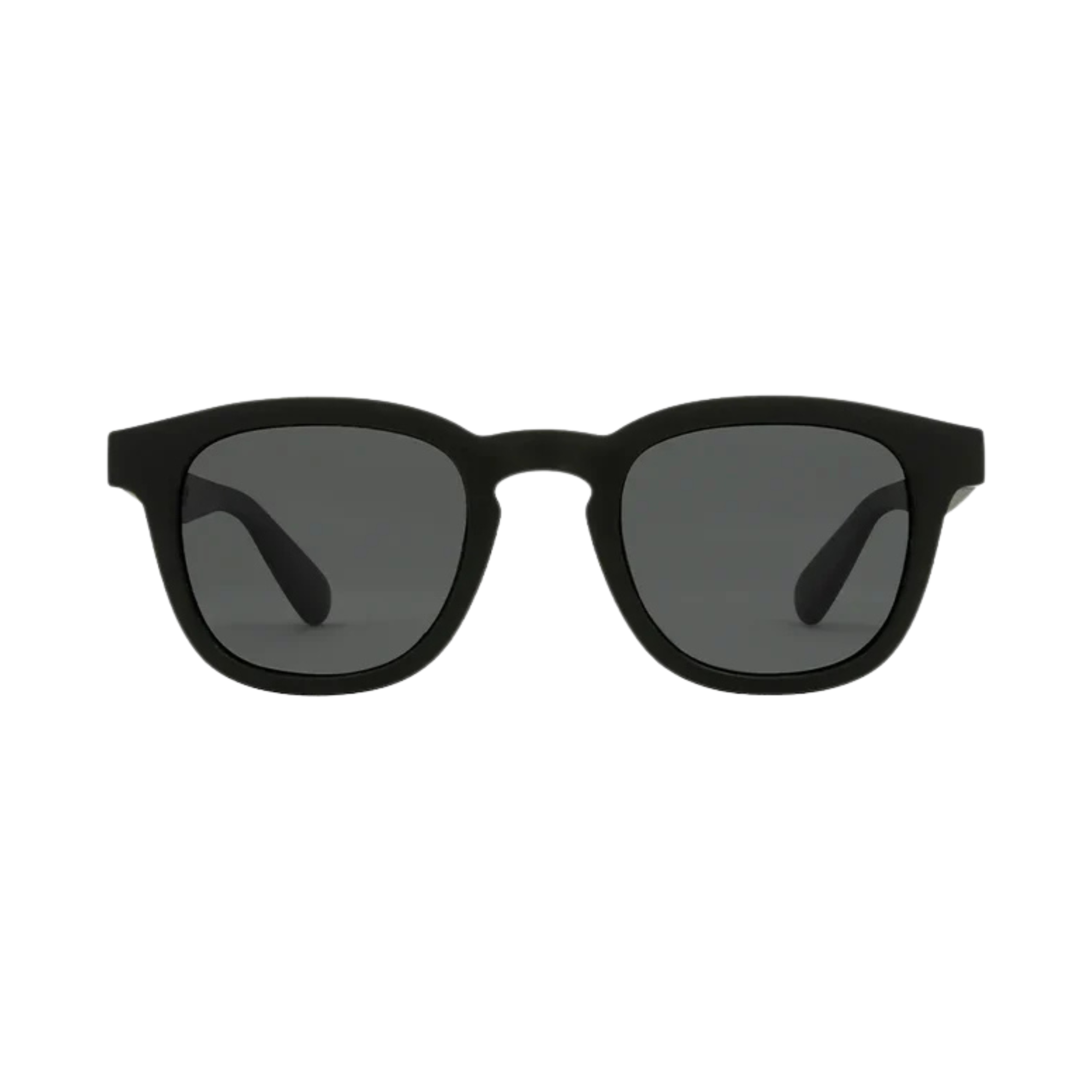 Black square carve havana sunglasses with dark gray lenses, shown from a front-facing perspective on a solid white background.