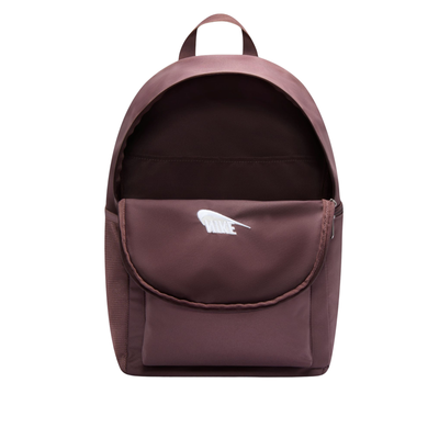 Nike backpack in brown with a white logo on a white background