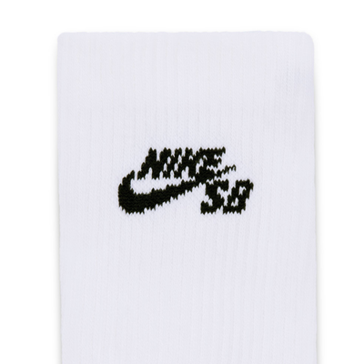 white nike sb skateboard sock