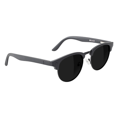 Blackout glassy morrison premium polarized sunglasses with on a white background