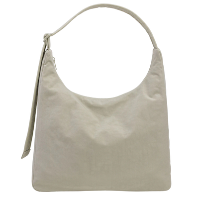 light green baggu women's nylon shoulder handbag on a white background