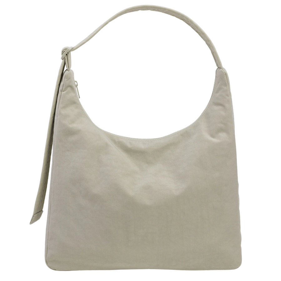 light green baggu women's nylon shoulder handbag on a white background