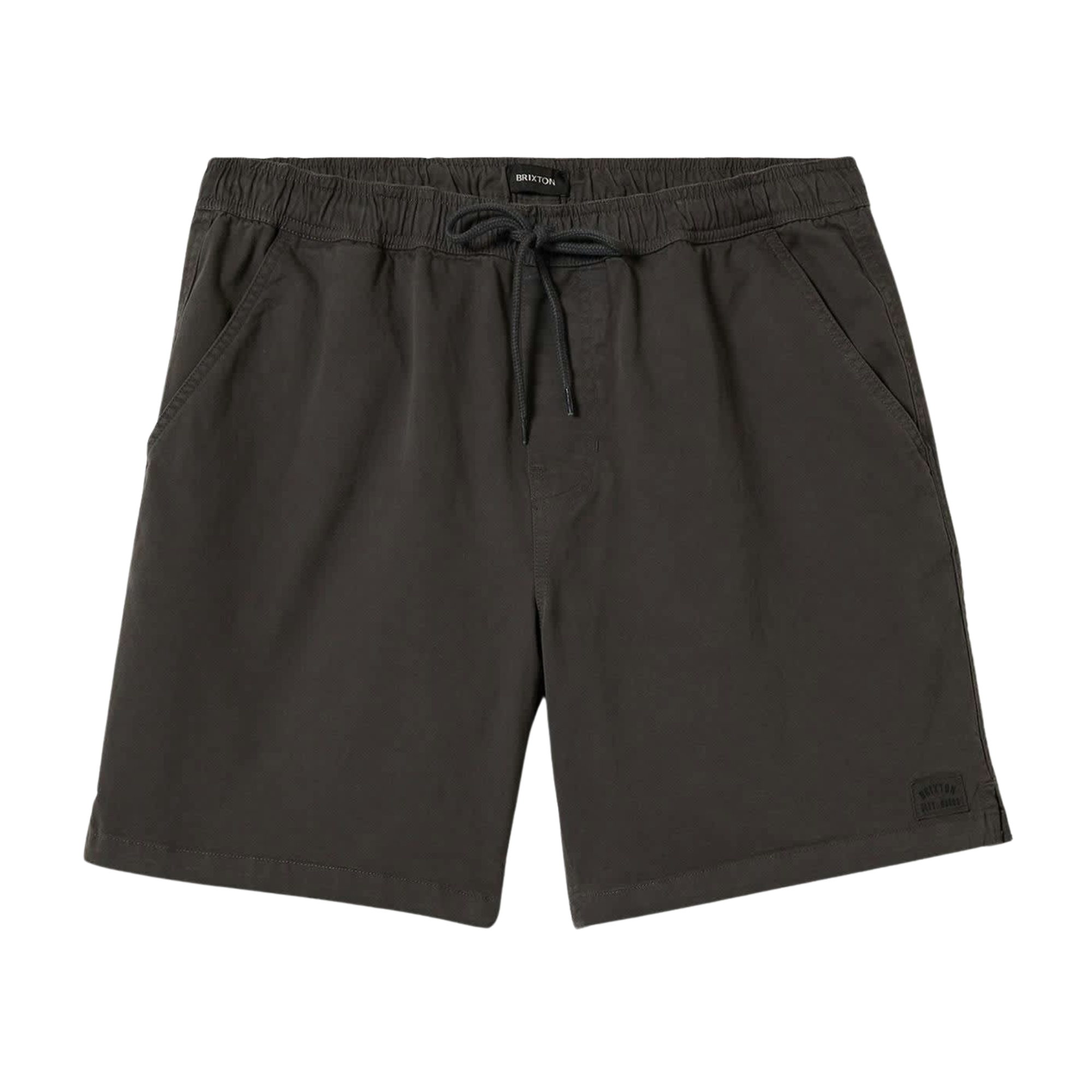 men's black brixton vintage wash short