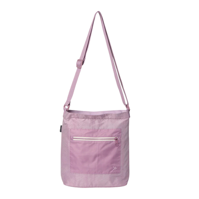 pink thread tote bag on a white background