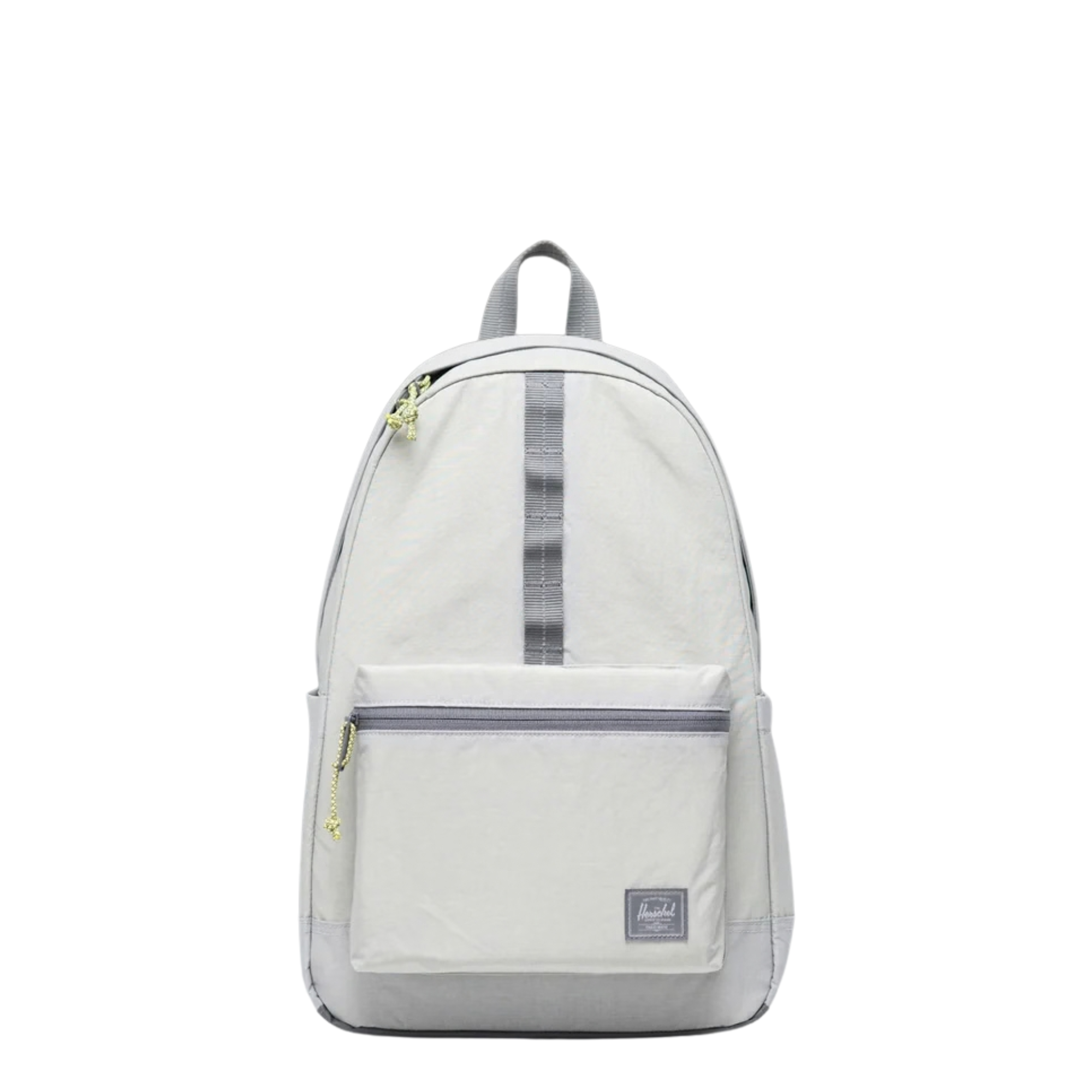 grey reflective herschel heritage ripstop backpack on a white background