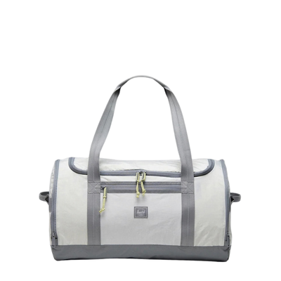 tone tone grey herschel ripstone kaine duffle bag on a white background