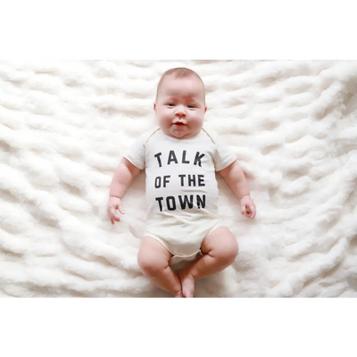 Talk of the Town Organic Cotton Baby Onesie