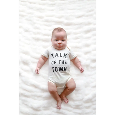 Talk of the Town Organic Cotton Baby Onesie