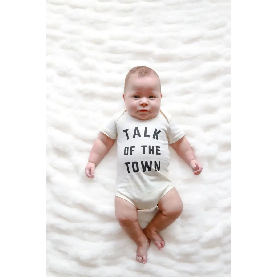 Talk of the Town Organic Cotton Baby Onesie