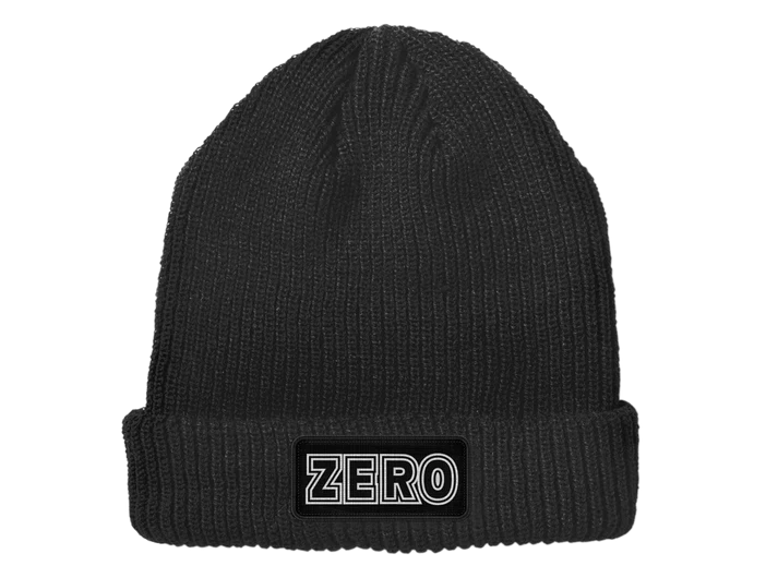 black zero brand beanie