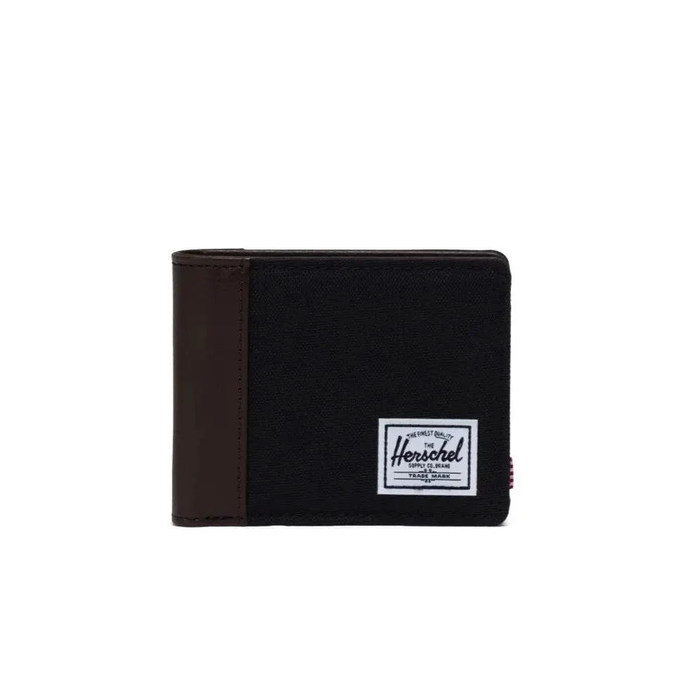 brown black bifold wallet by herschel