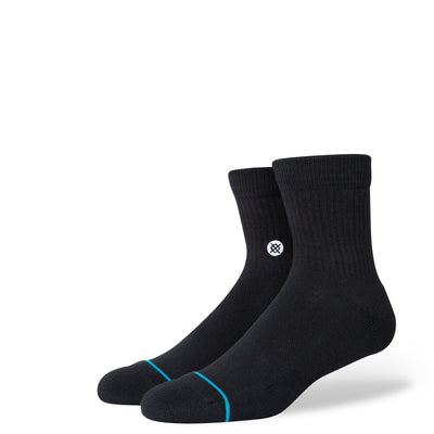 Stance Icon Quarter Mid-Cushion Socks - Black