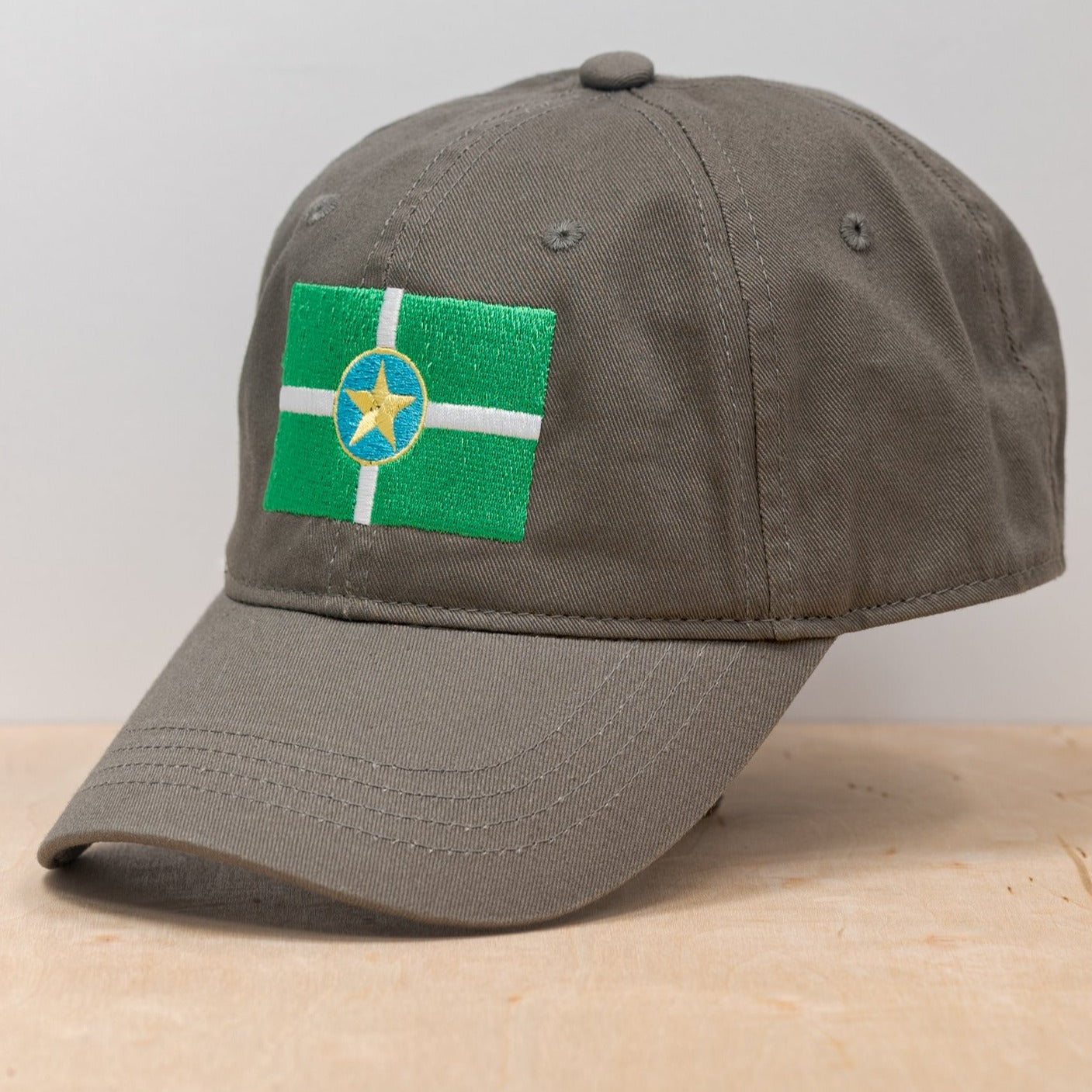 khaki jackson mississippi city flag embroidered hat