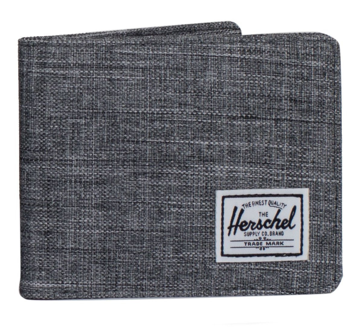 grey bi-fold herschel wallet