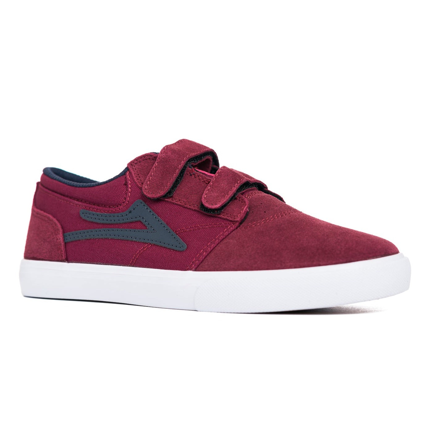 Lakai Griffin Kids Burgundy Navy Suede