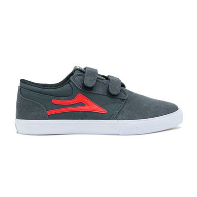 Lakai Griffin Kids - Charcoal/Flame Suede