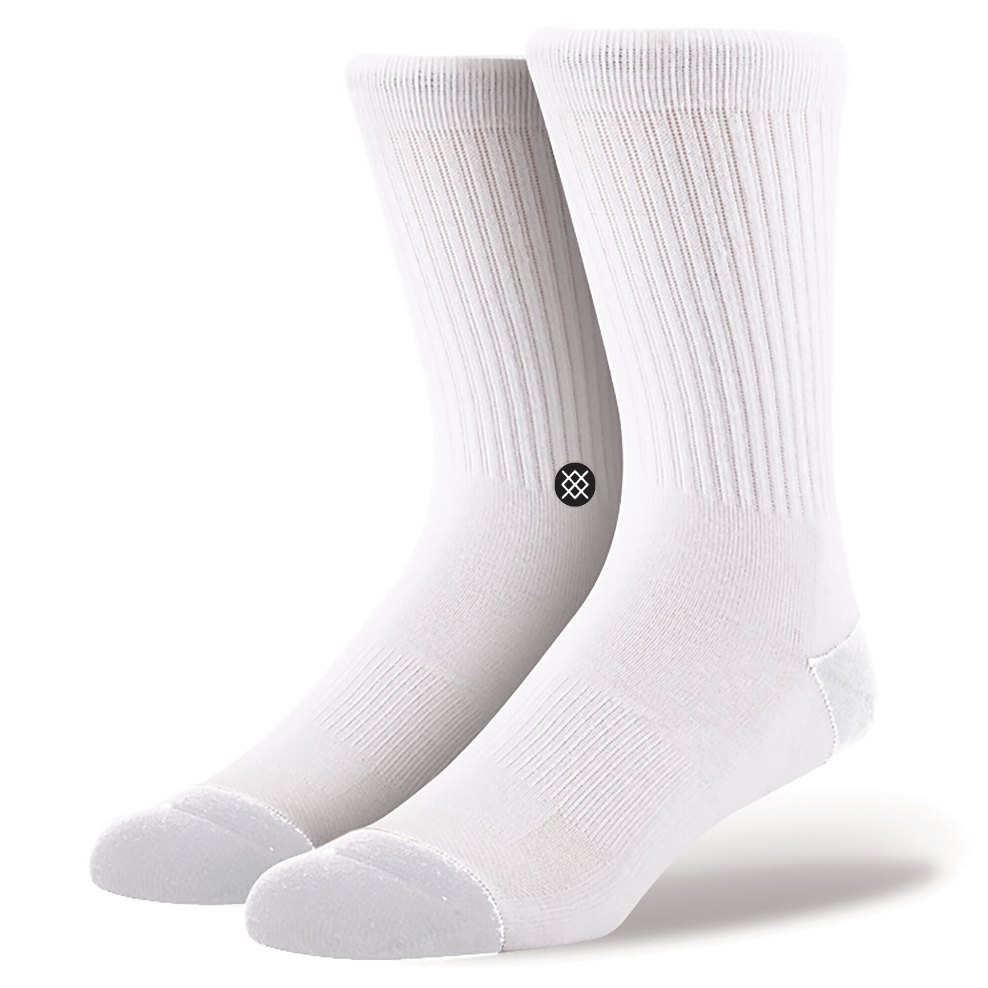 3 pack of white stance icon men's socks