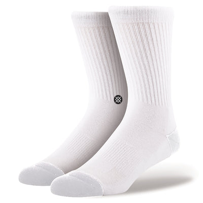 3 pack of white stance icon men's socks