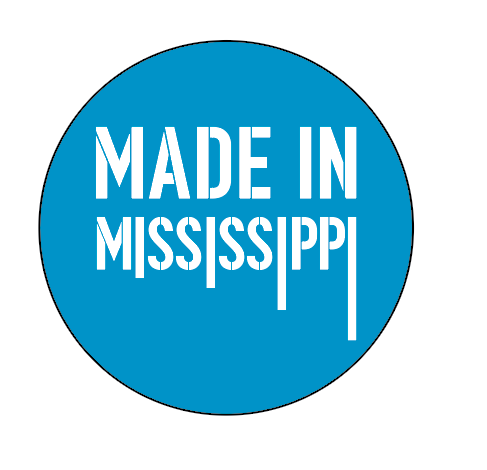 button with the phrase made in mississippi