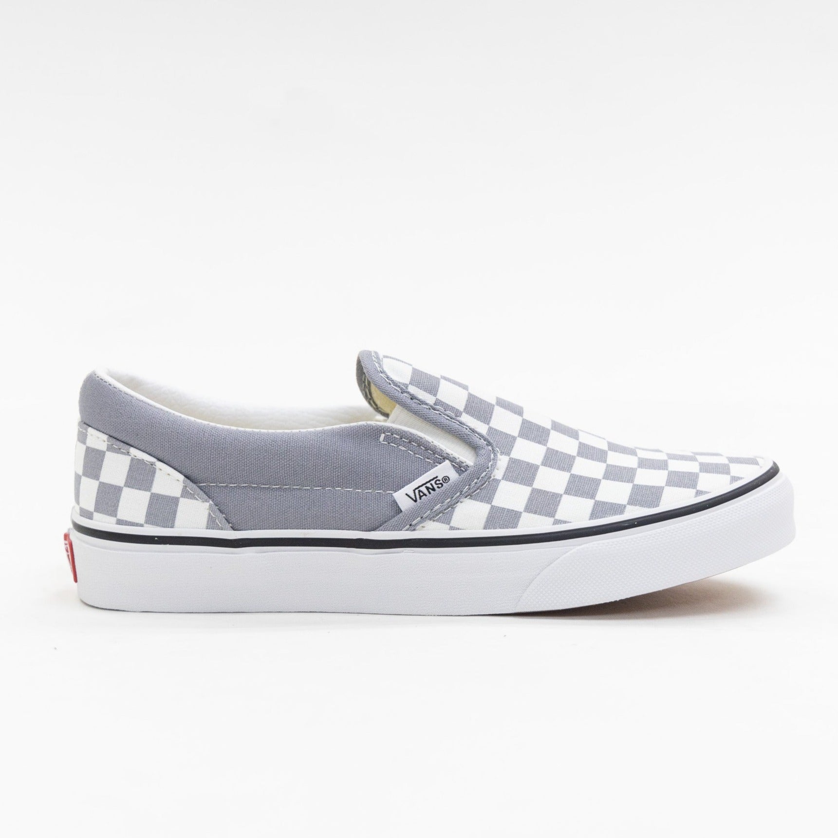 Slip on vans store grey checkerboard