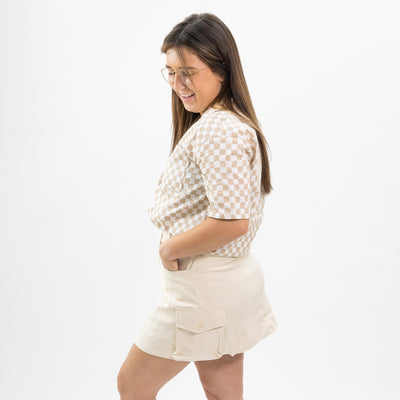 All:Row by Mod Ref The Jacq Shorts - Cream