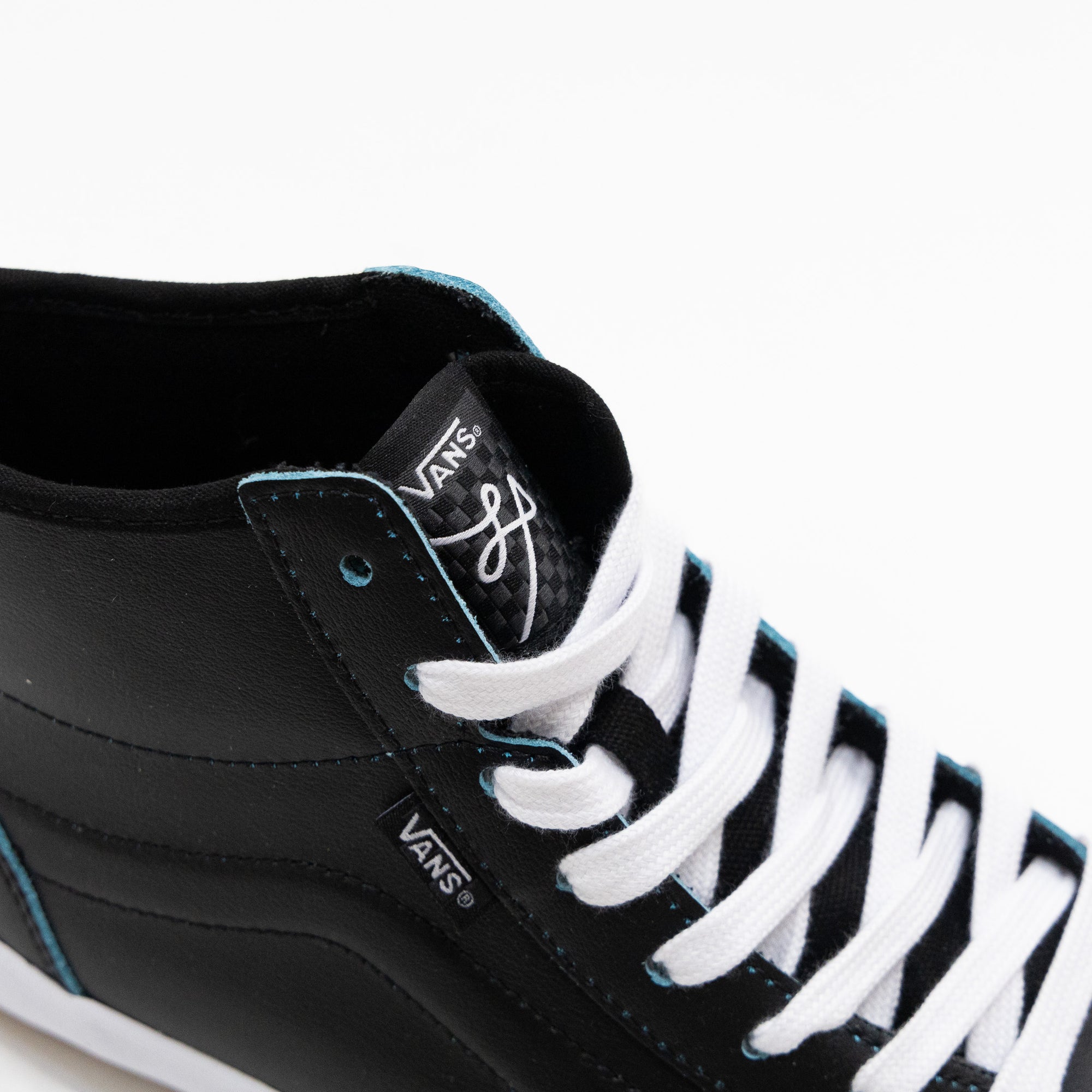 black wearaway vans men's lizzie sk8-hi skate shoes