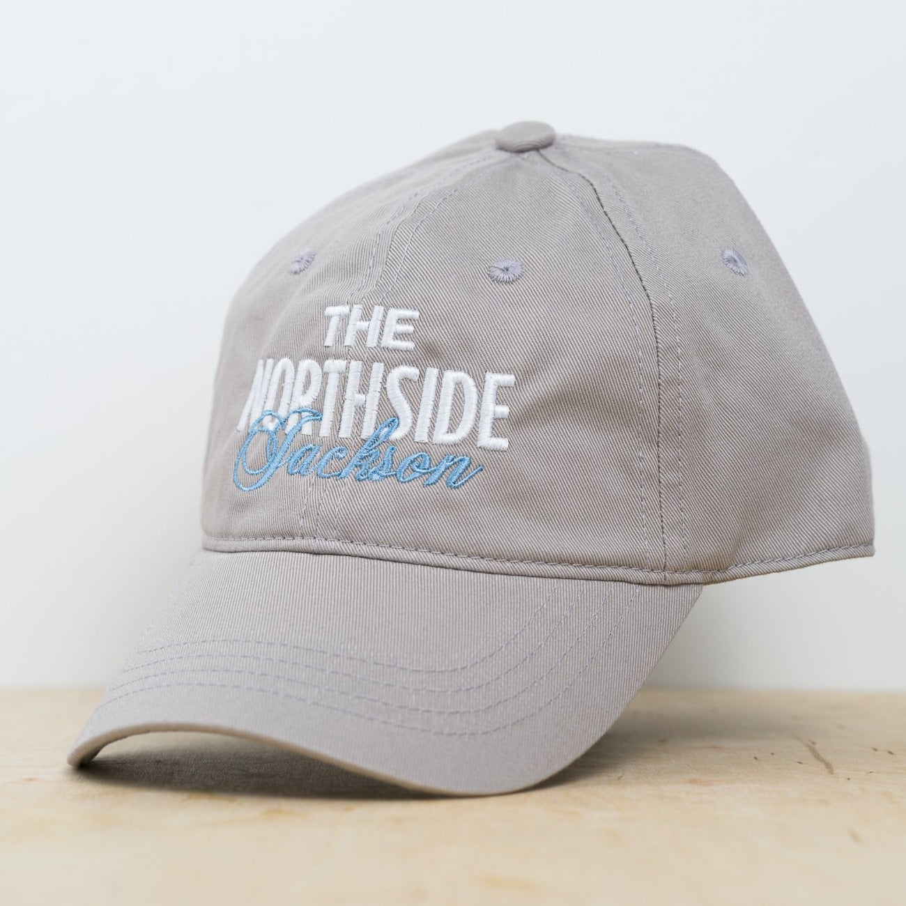 grey embroidered hat with the northside jackson