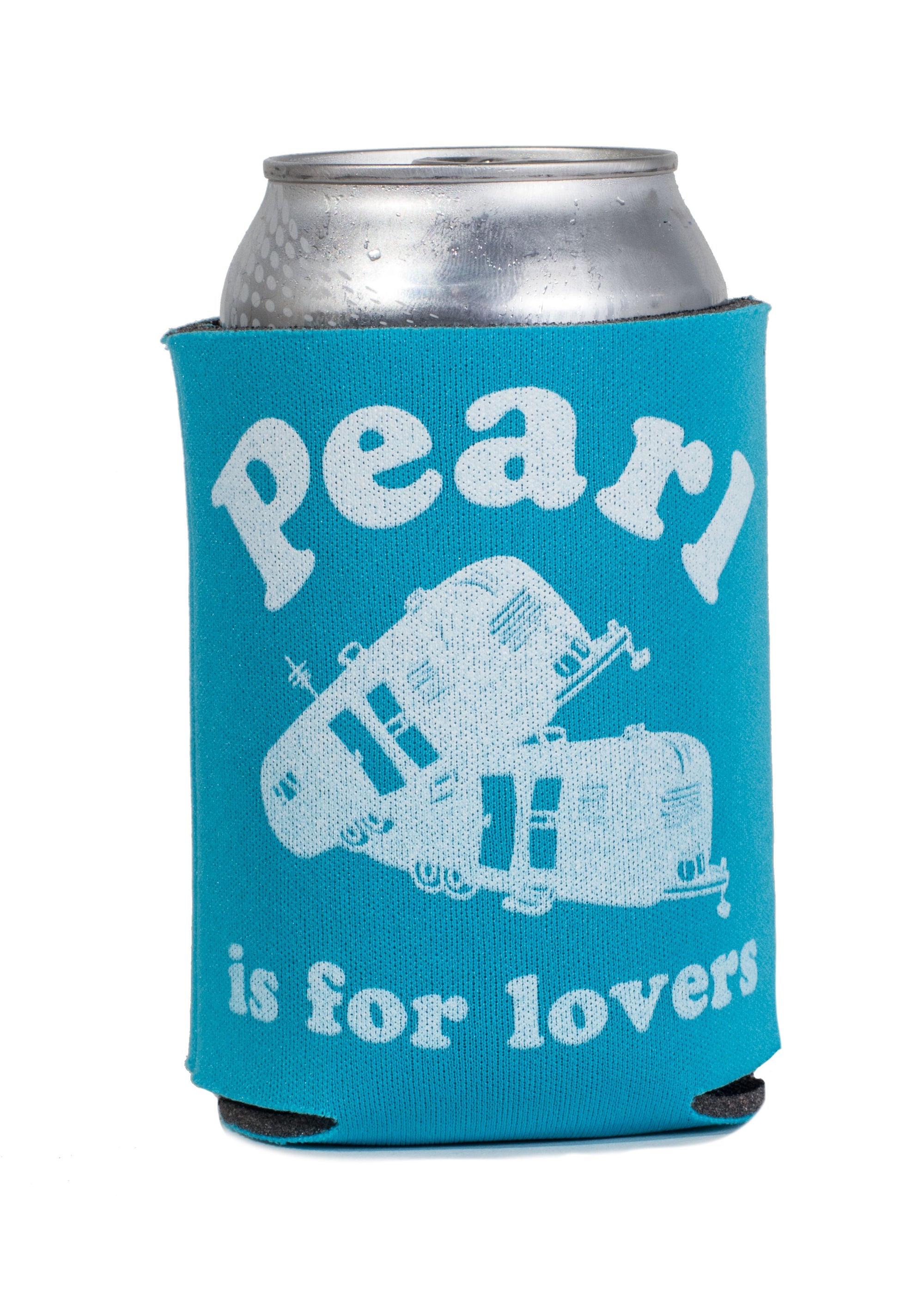 koozie drink holder featuring two trailers humping with the slogan pearl is for lovers