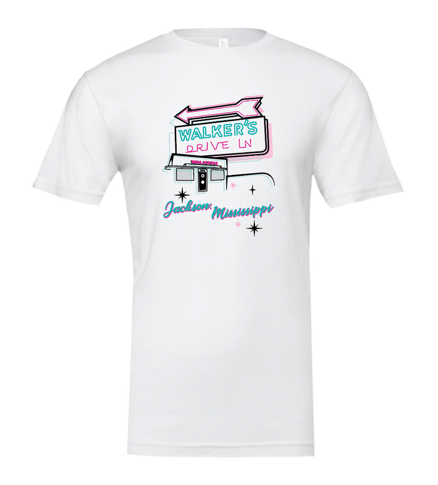 tee shirt featuring the walkers drive in jackson mississippi restaurant 