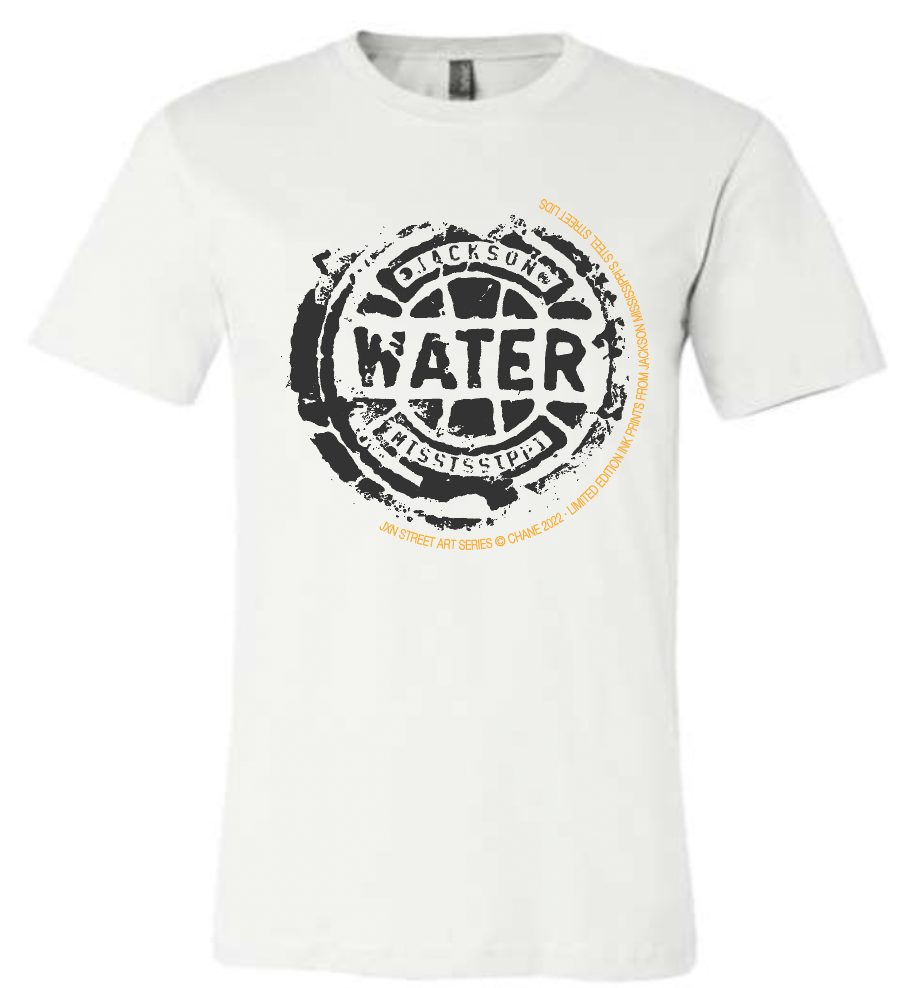 tee shirt from the project chane jackson mississippi sewer lid street art series
