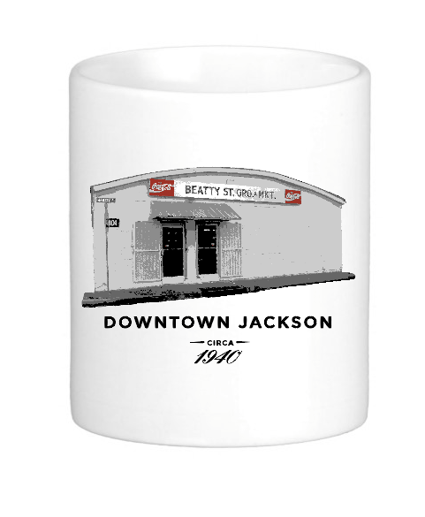 Beatty street downtown Jackson Mississippi coffee mug