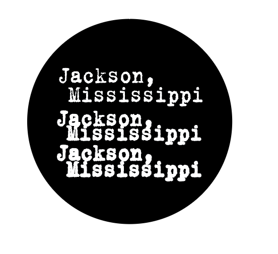 jackson mississippi typewriter font button