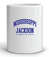 30.2988 N, 90.1848 W - Jackson Coordinates Mug