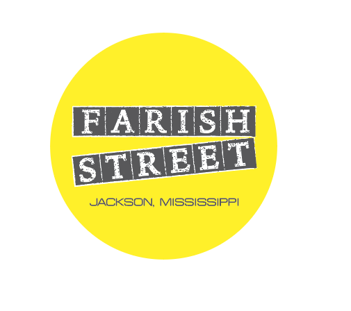 button featuring the slogan Farish Street Jackson, Mississippi