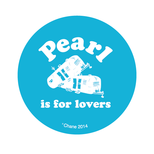 button featuring two trailers humping with the slogan pearl is for lovers