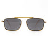 gold framed spitfire jodrell with black lenses