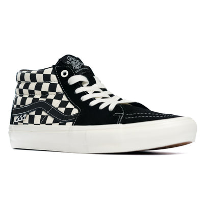 Vans Skate Grosso Mid - Checkerboard Black/Marshmallow