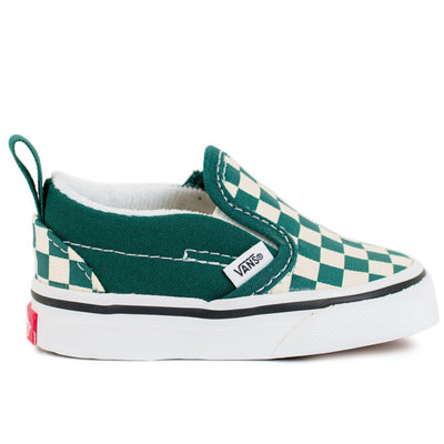 Vans Kids Slip-On - (Checkerboard) Bistro Green/True White
