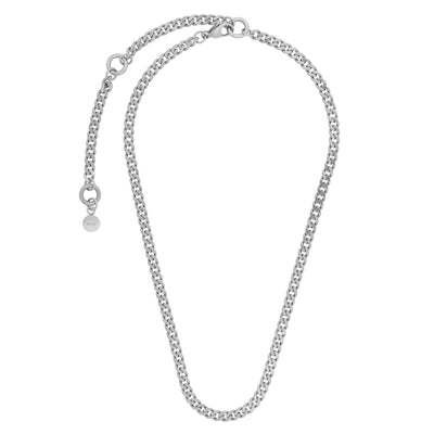 Wanderlust + Co. Chunky Curb Silver Chain Necklace