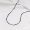 Wanderlust + Co. Chunky Curb Silver Chain Necklace