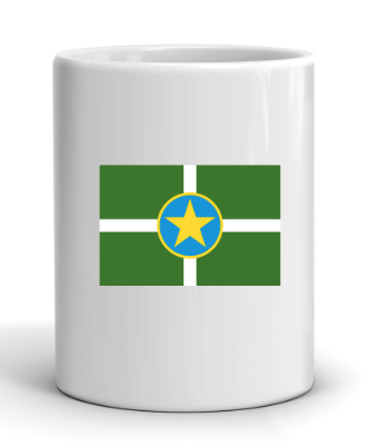 jackson mississippi city flag coffee mug