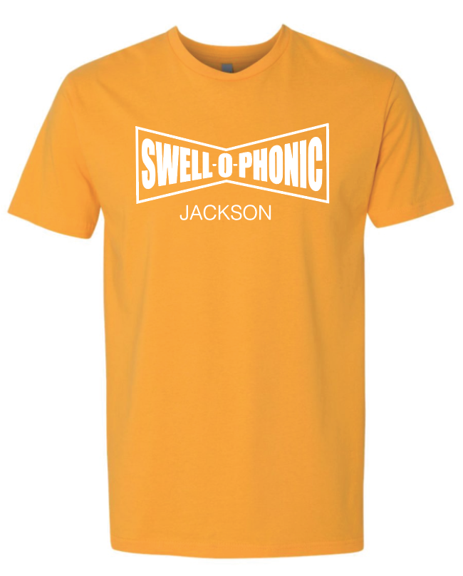 tee shirt with the swell-o-phonic jackson mississippi logo 